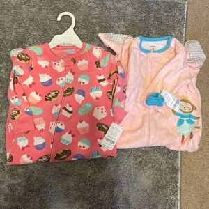 Carters girls 18 months onesies NWT